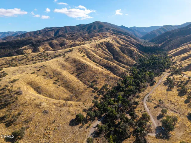Aerial south camping & trails