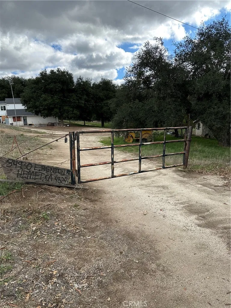 Front gate.