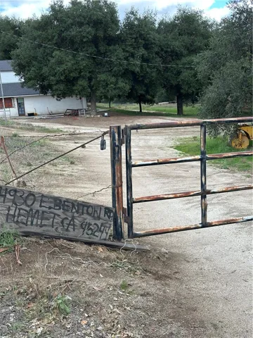 Front gate.