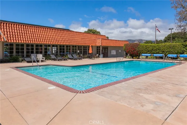 Creekside pool area