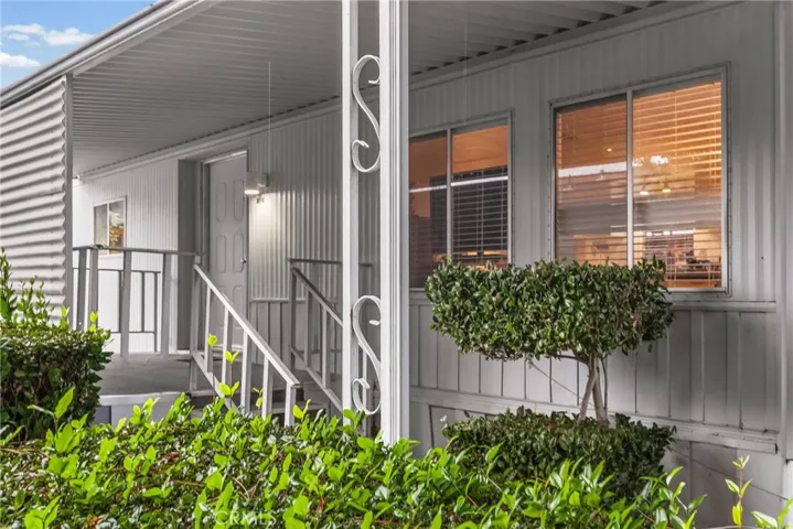 Leading to a large front porch