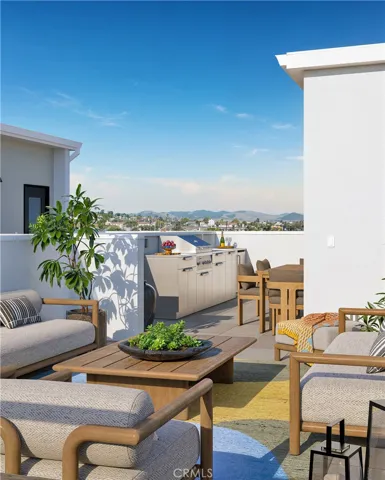 Rooftop Deck Kitchen - Images shown are artist renderings and not actual unit. Final finishes may vary.