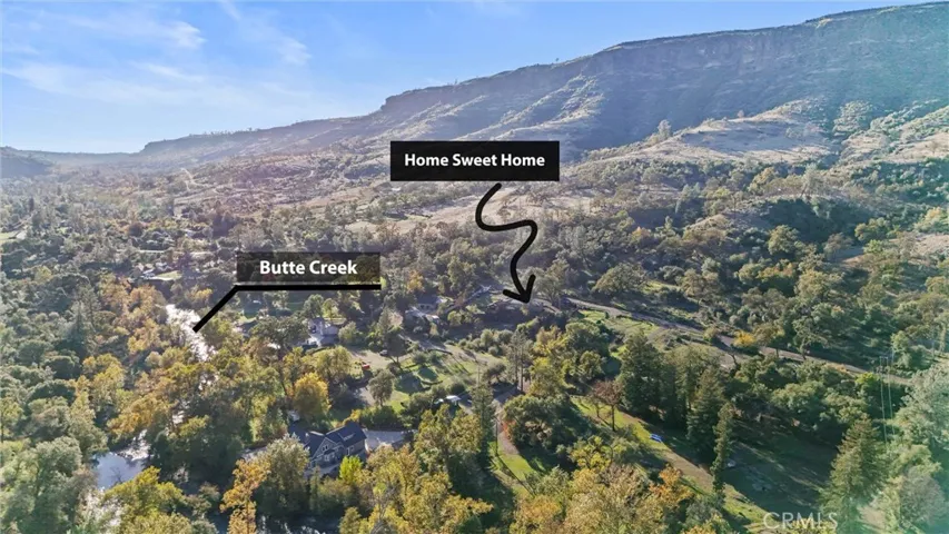 Peaceful Location with Bluff Views and Sounds of the Nearby Butte Creek.
