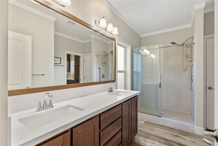 Dual Sinks and Large Shower in Primary Bath