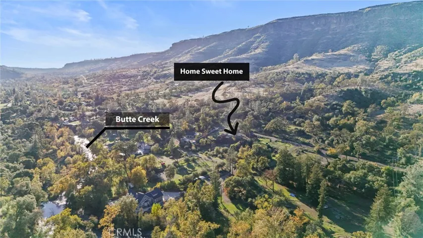 Peaceful Location with Bluff Views and Sounds of the Nearby Butte Creek.