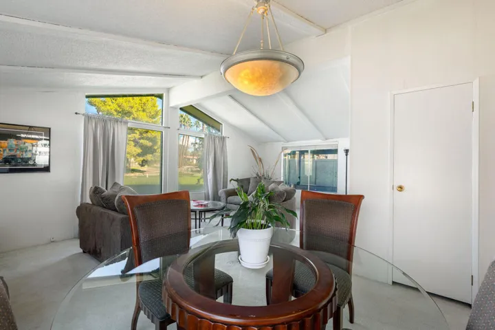 Dining room & living