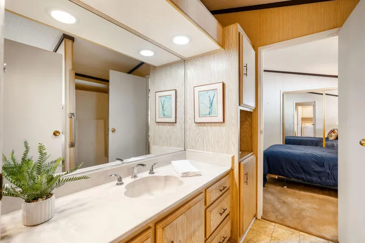 Guest bathroom with walk-in shower