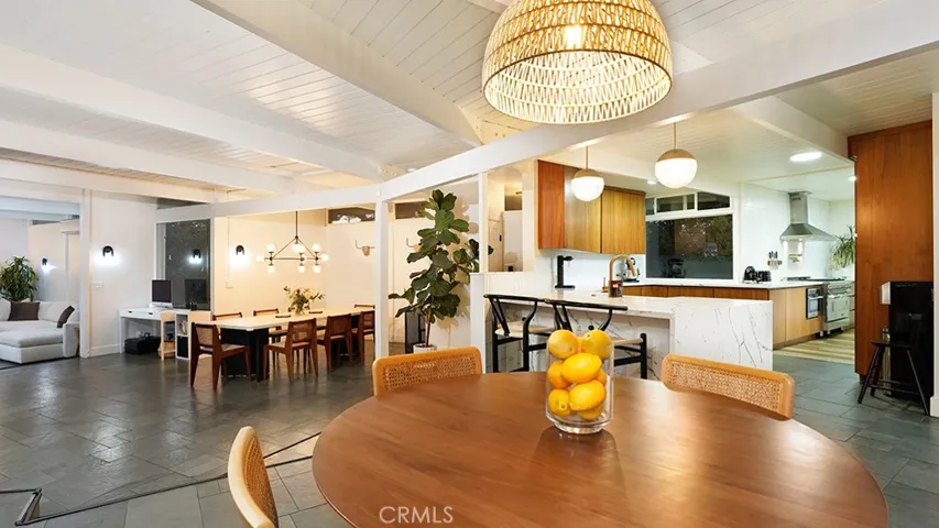 View from back Slider facing into house.