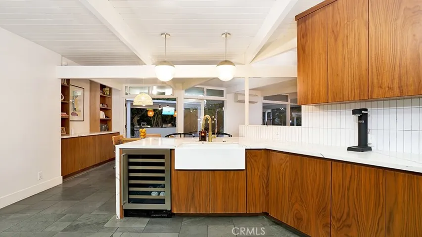 View of front Kitchen facing Backyard.