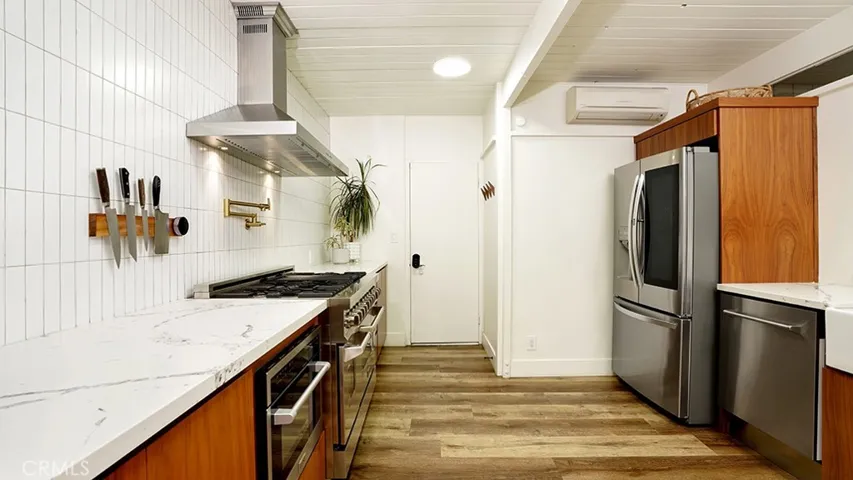 View of Kitchen facing front - you can come in this door or the regular front door.