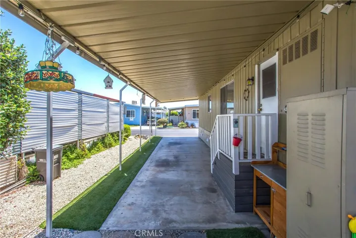 Back of carport