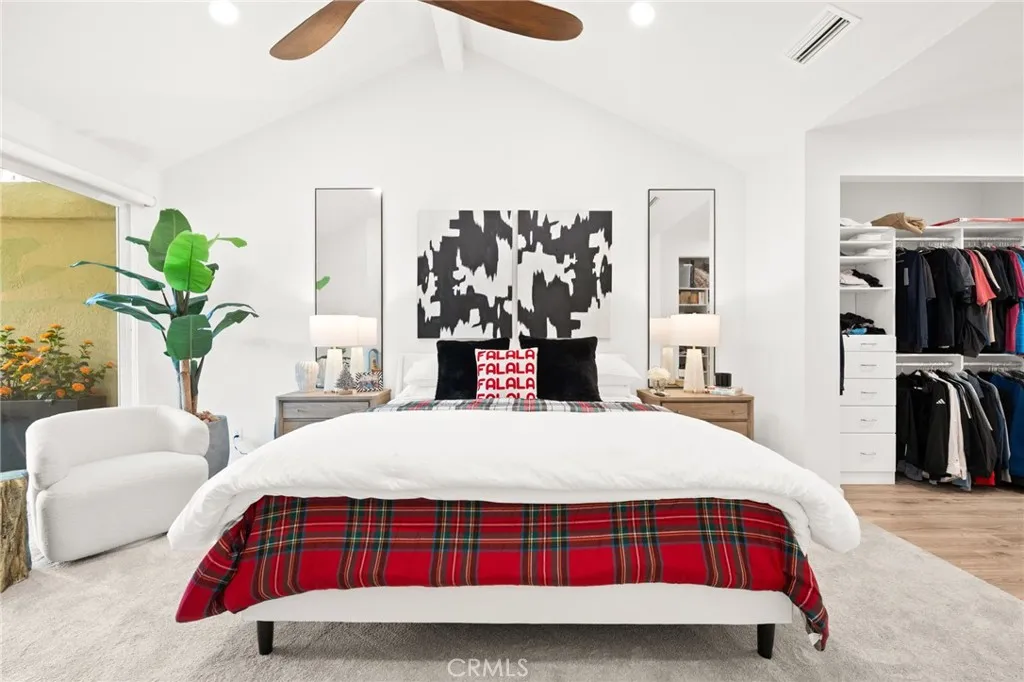 Light-filled primary bedroom