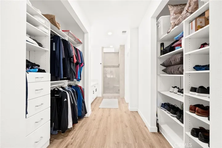 Generous closet with built-ins for optimal organization