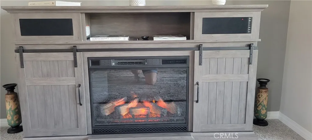 Fire place & Stereo speakers