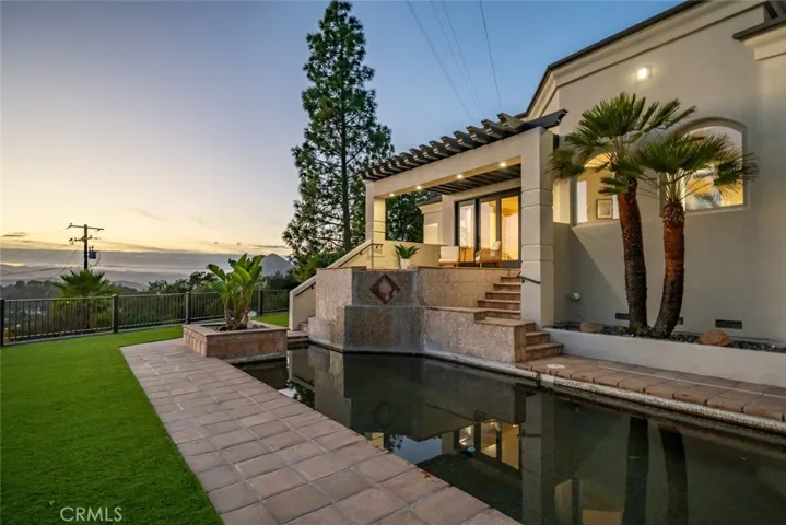 Sunset on the pool deck