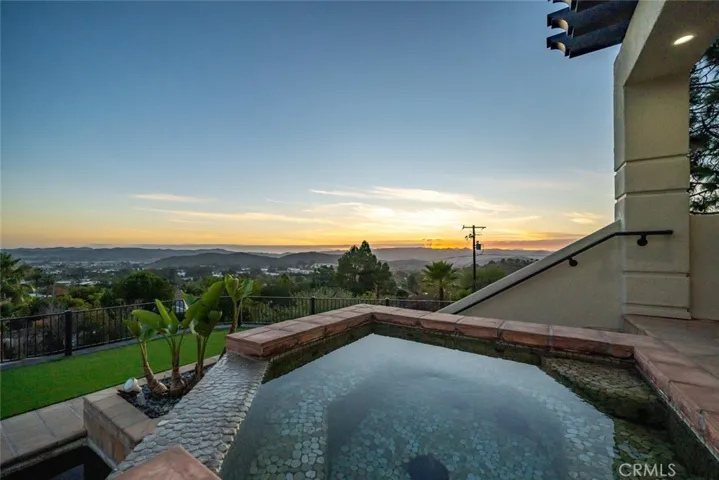 Sunsets by the jacuzzi