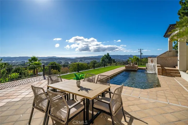 South facing pool