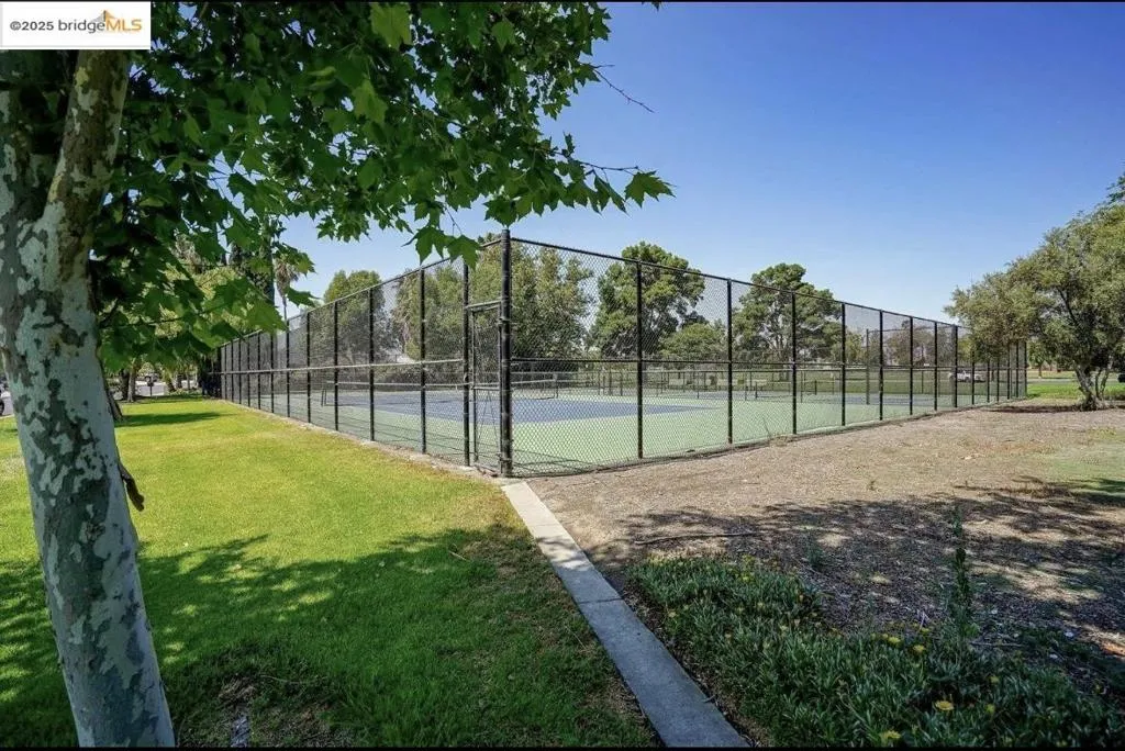 View of tennis court