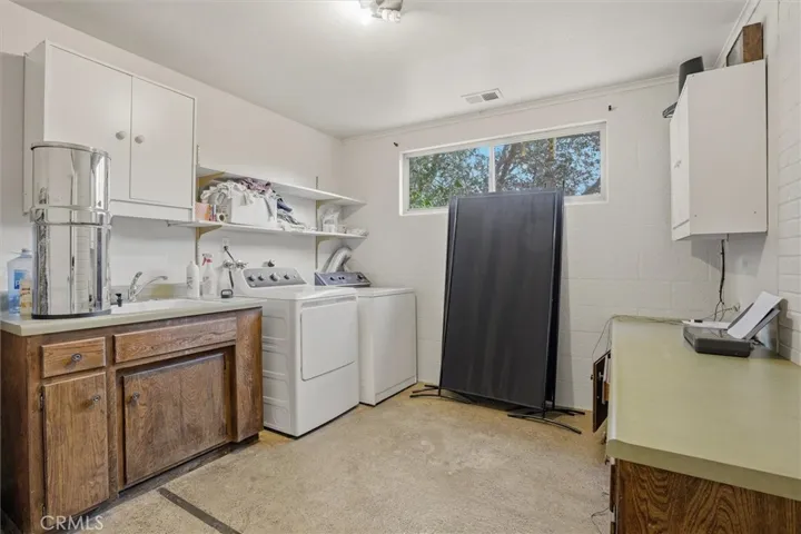 Laundry Room with built-in desk