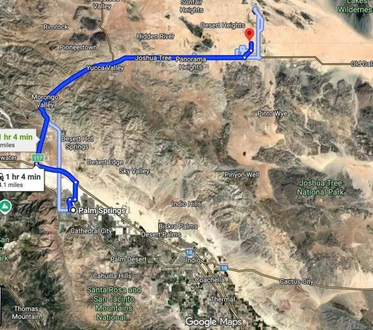 amboy road joshua tree mtn map