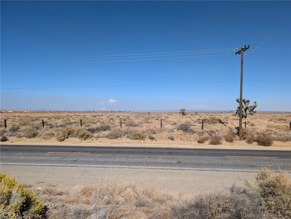 North view of street and power