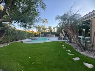 GRASS AREA AND POOL