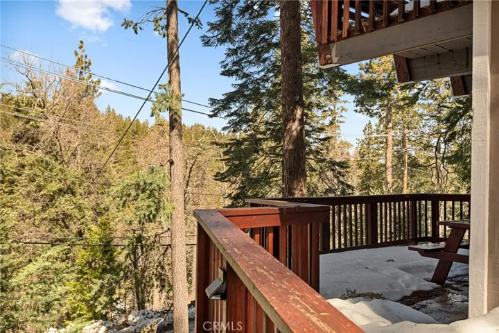 Front deck off of entry.