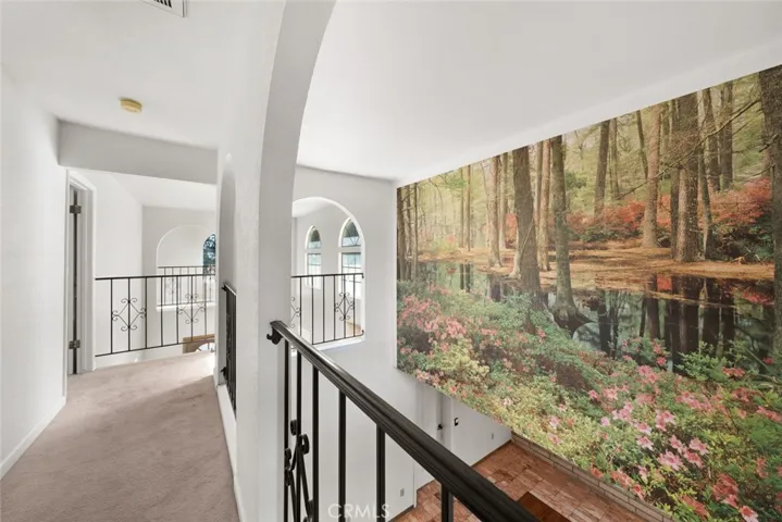 Balcony off of stairs