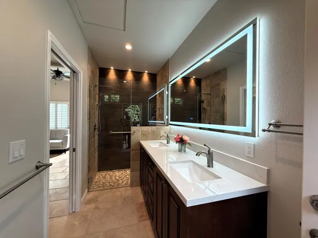 guest bathroom new counter