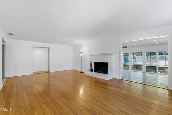 Fireplace into Family Room