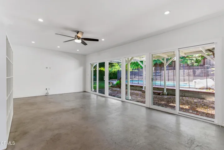 Family Room out to Backyard