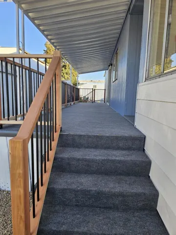 Rebuilt with new wood, new railings and new all- weather carpet.