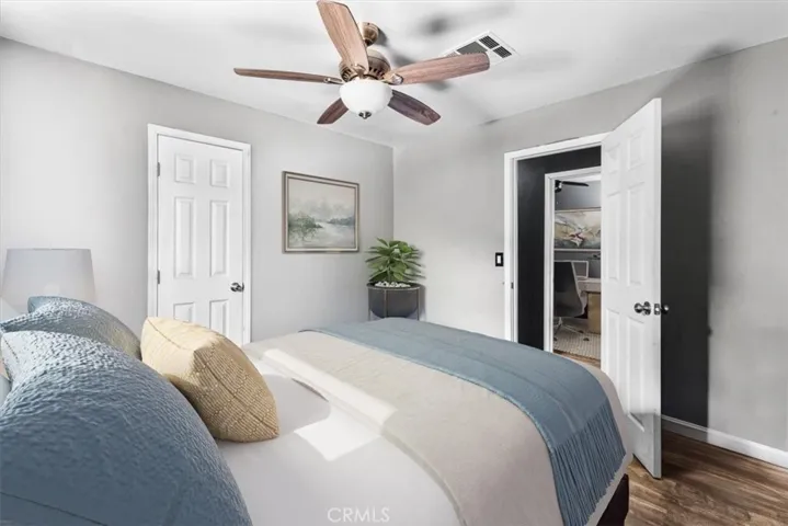 Hallway view showcasing clean lines and cohesive interior design
