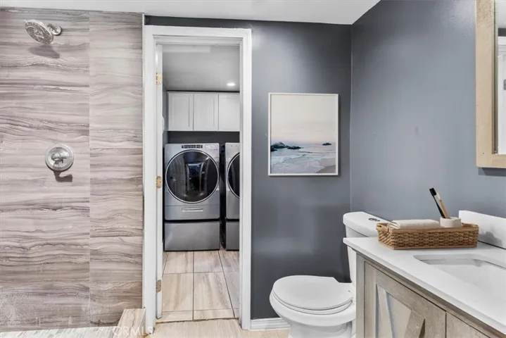 Additional bathroom with updated vanity and modern fixtures