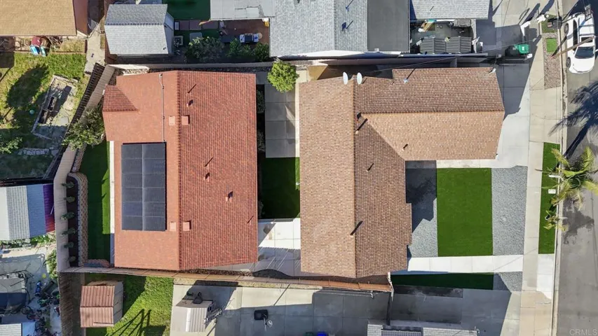 Aerial View of Front House and Back ADU
