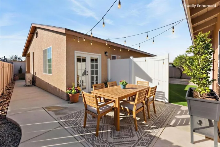 ADU Rear Patio Virtually Staged