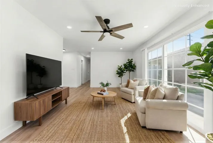 Front House Living Room Virtually Staged