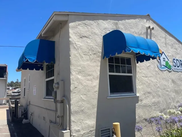 Two windows from outside