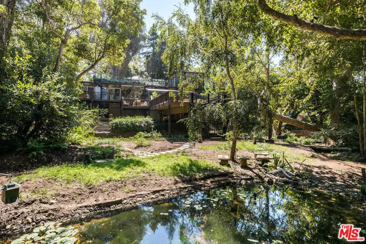 Natural Pond View to Main Hous