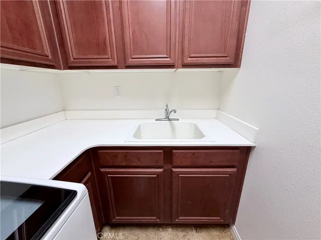 Utility sink in upstairs laundry room