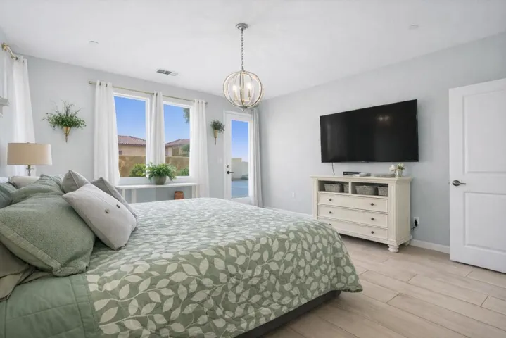 Inviting bedroom with serene decor