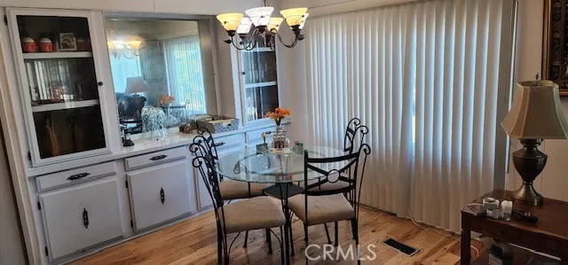 Spacious, light, bright Formal Dining Room with Built in Display and Buffet