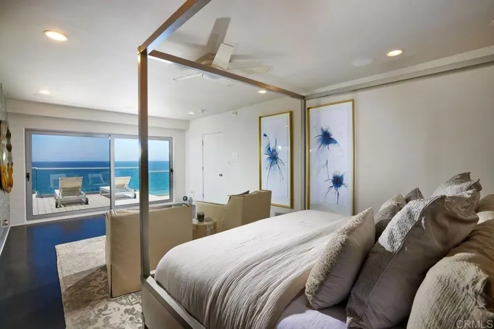 Primary bedroom with ocean views