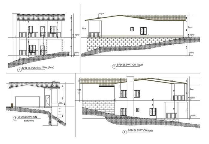 preliminary plan check: 3 bedroom/2.5 bath family house, 1760sf