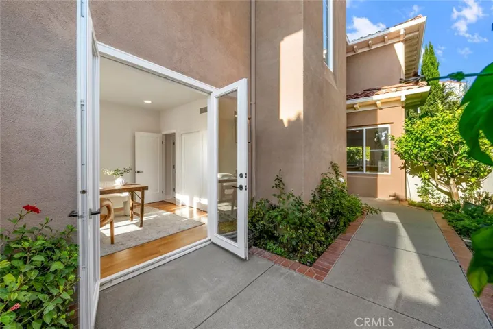 Gated Courtyard and access to the Main level (4th) bedroom