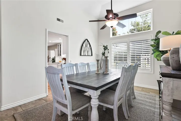 Stylish dining space with modern finishes.