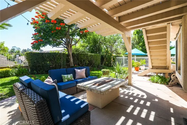 Spacious outdoor living area.