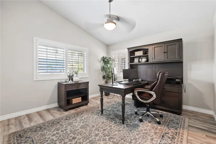 Dedicated home office or study with generous workspace and natural light.
