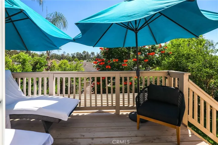 Private deck off the primary suite, ideal for morning coffee or evening relaxation.