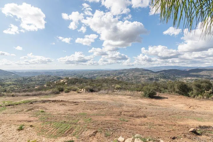 Usable land beyond the rear of the house